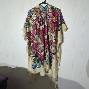 Jessica McClintock Floral Kimono Cardigan Cover-Up for Women #E